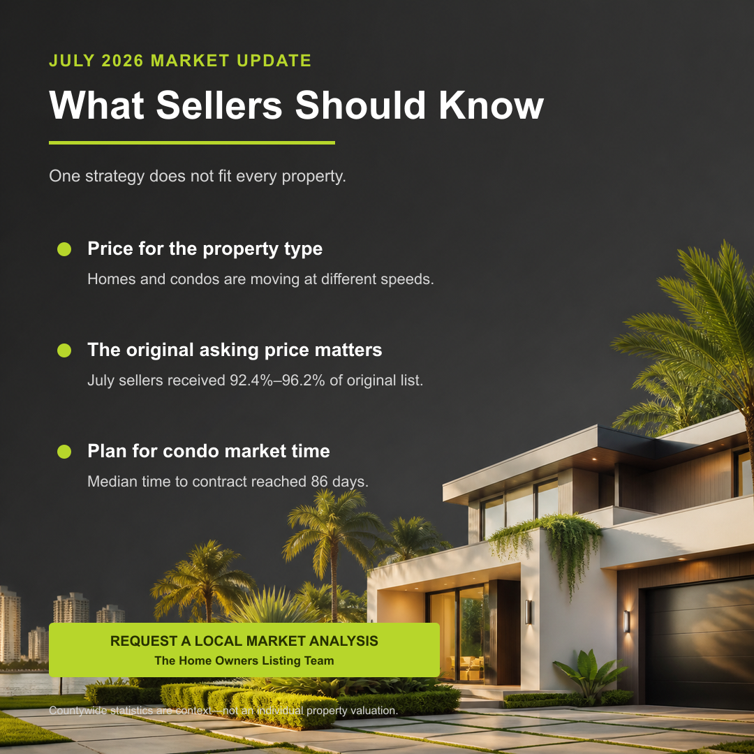 What South Florida homesellers should know about the July 2026 market
